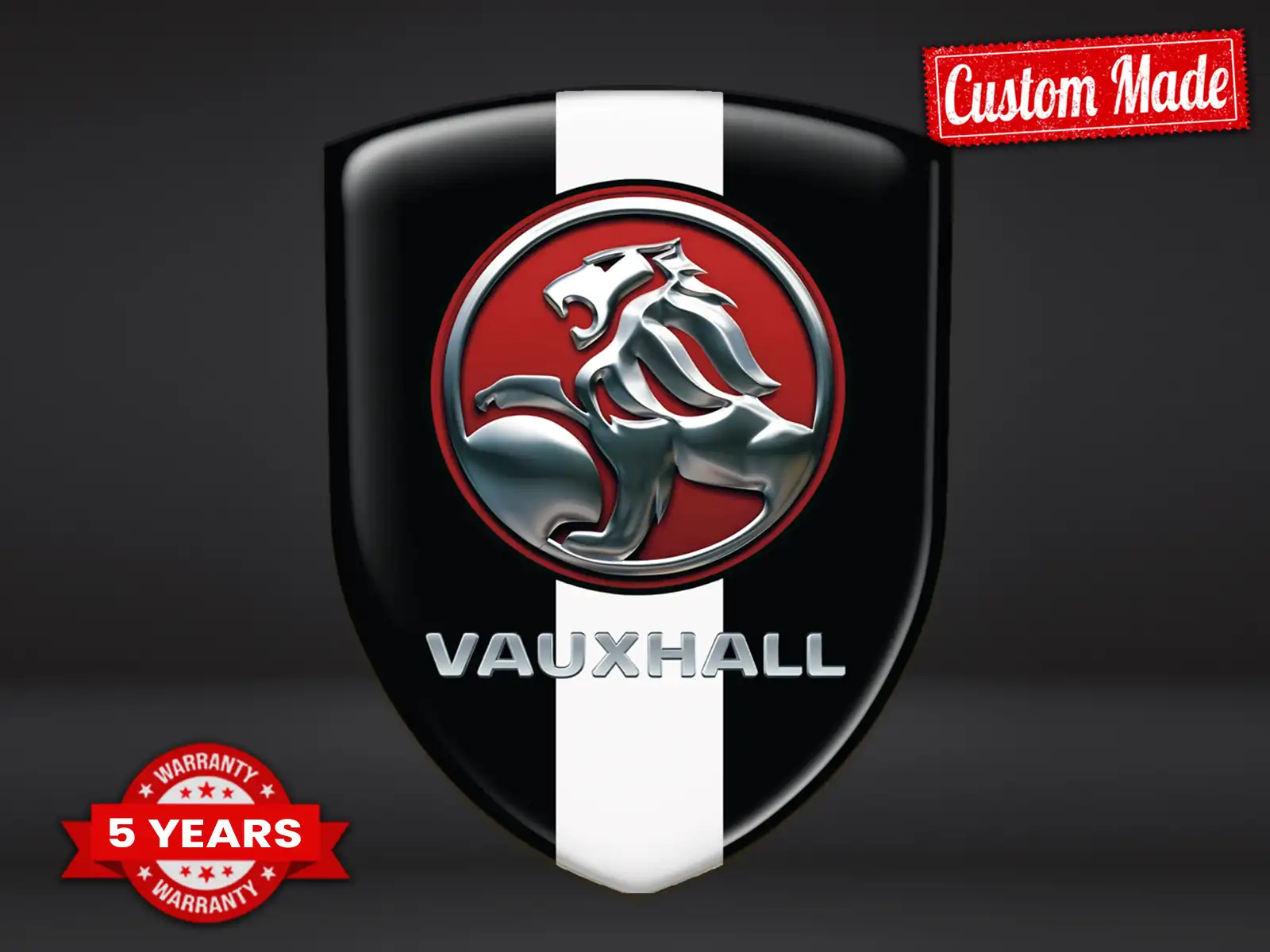 Vauxhall Etiqueta Impermeable Profesional Resistente Minimalista